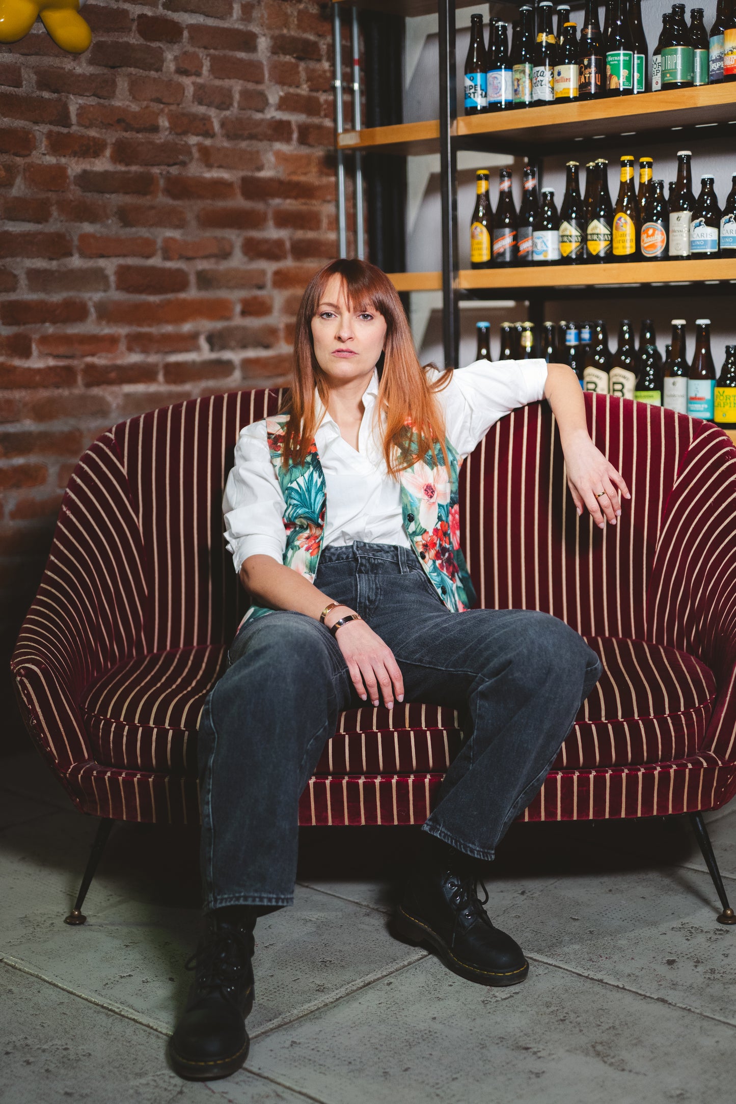 Flowers - green & pink