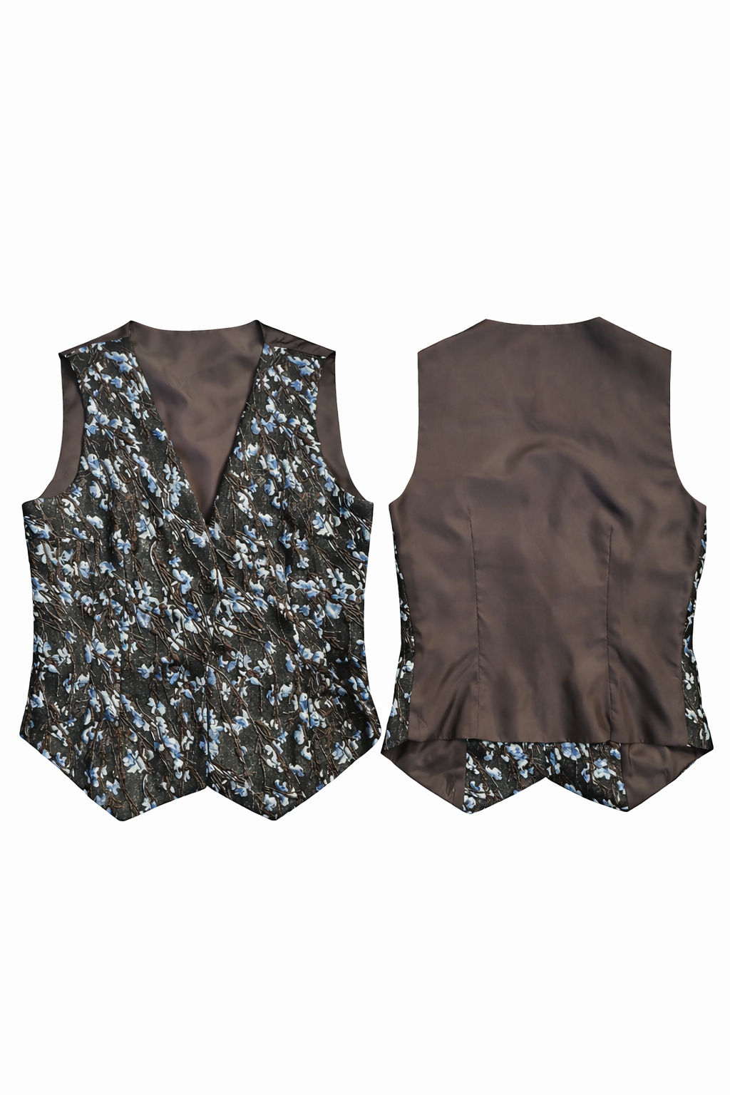 Flowers - purple & coffee