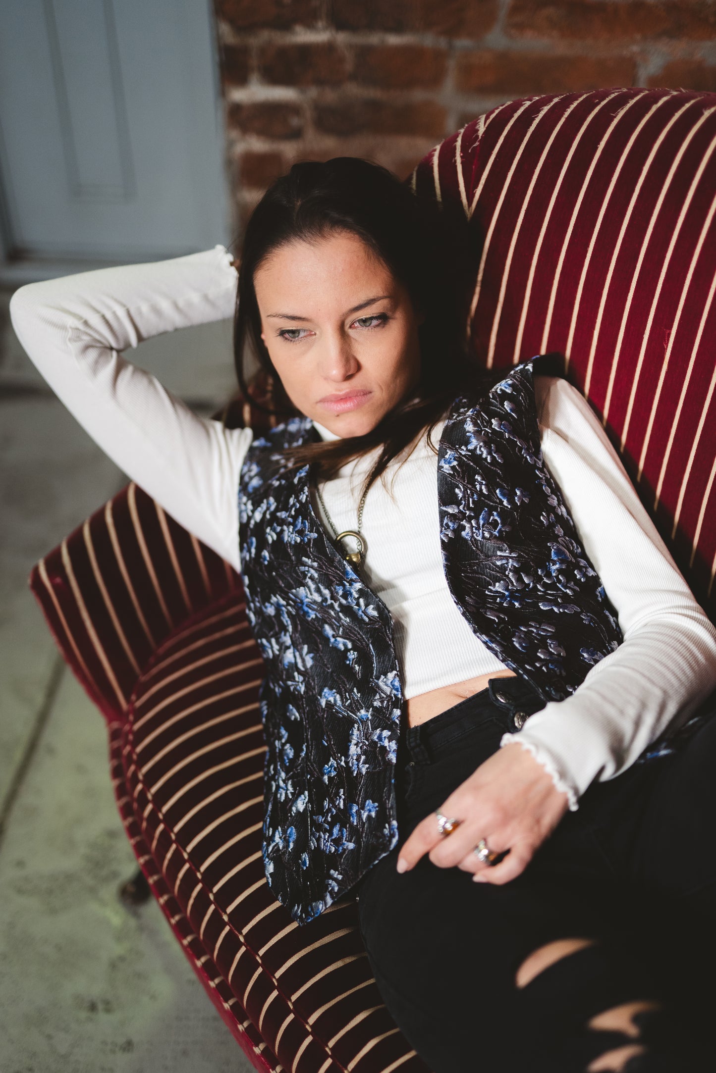 Flowers - purple & coffee